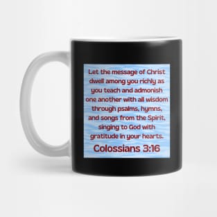 Bible Verse Colossians 3:16 Mug